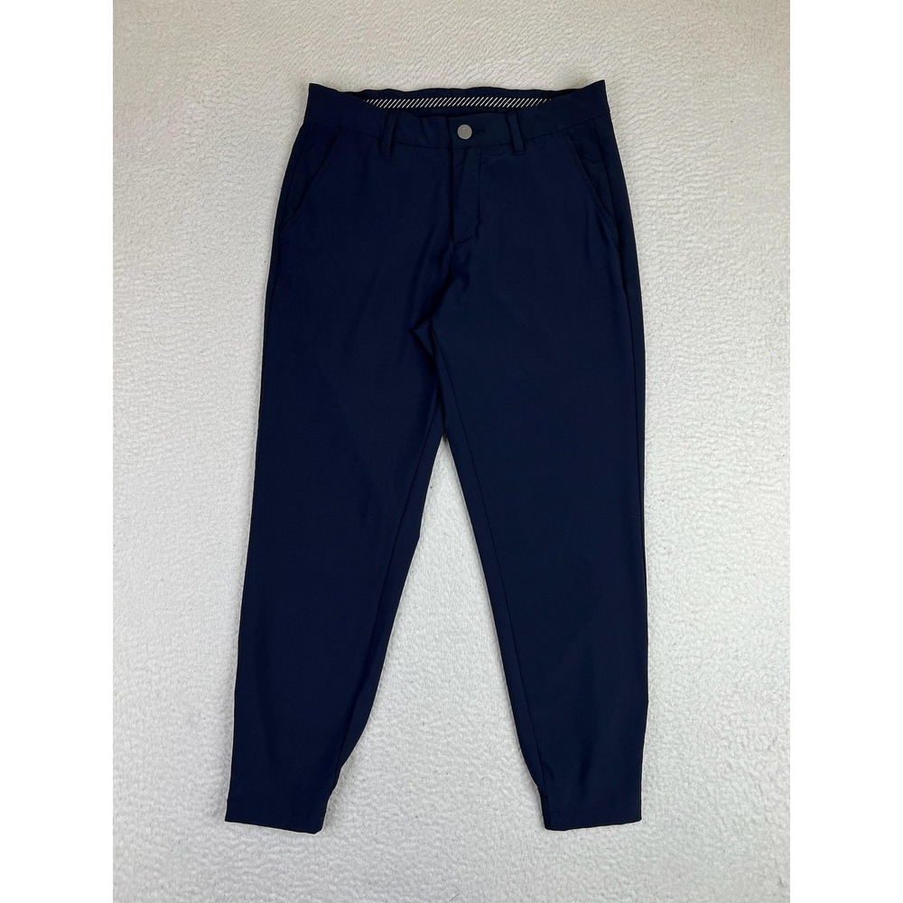 Primo Golf Joggers Men's 30 Short Navy Blue Zip Cuff Stretch Taper Casual